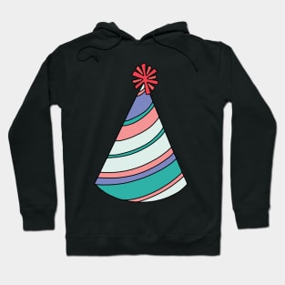 Teal and Pink Party Hat Hoodie